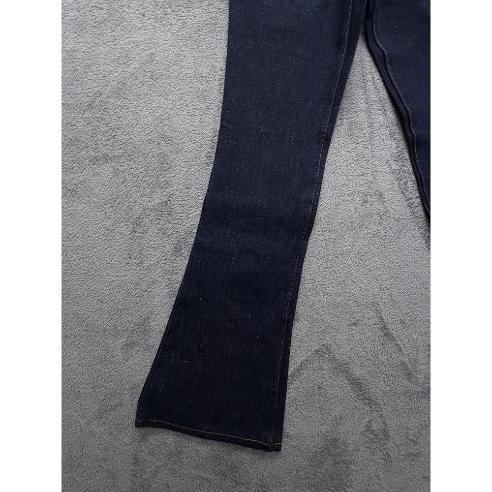 Vintage Levis‎ Bell Bottom Jeans Mens 27x32 Dark Wash Denim Student Made USA 70s - Picture 3 of 16